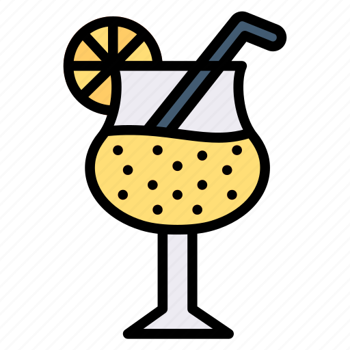 Beverage, drink, food, glass, juice, orange icon - Download on Iconfinder