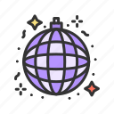disco ball, dance, floor, party, stage