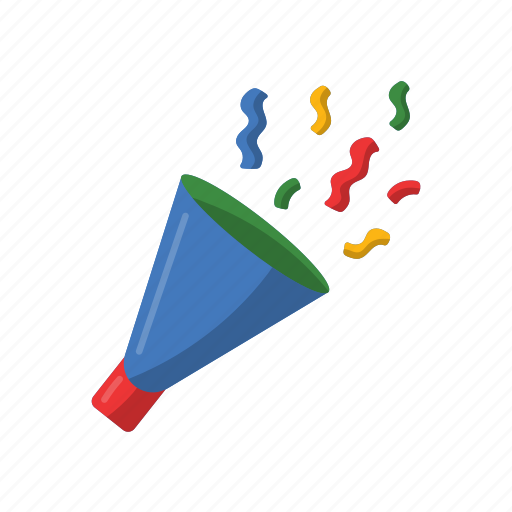 Confetti, poppers, cannons, popper, party, celebration, birthday icon - Download on Iconfinder