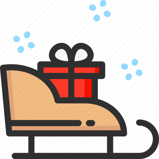 Christmas, gift, new, sledge, sleigh, xmas, year icon - Download on Iconfinder