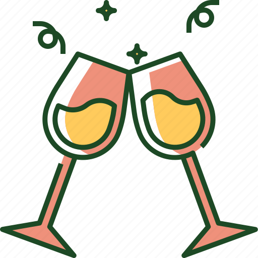 Champagne, glass, drink, alcohol, party, beverage, celebration icon - Download on Iconfinder