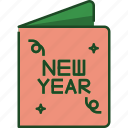 invitation, new year, party, card, celebration, greeting, holiday