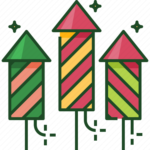 Fireworks, celebration, festival, party, new year, crackers, rocket icon - Download on Iconfinder