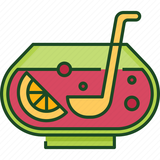 Fruit, fruit punch, juice, smoothie, refreshing drink, fruit drink, party icon - Download on Iconfinder