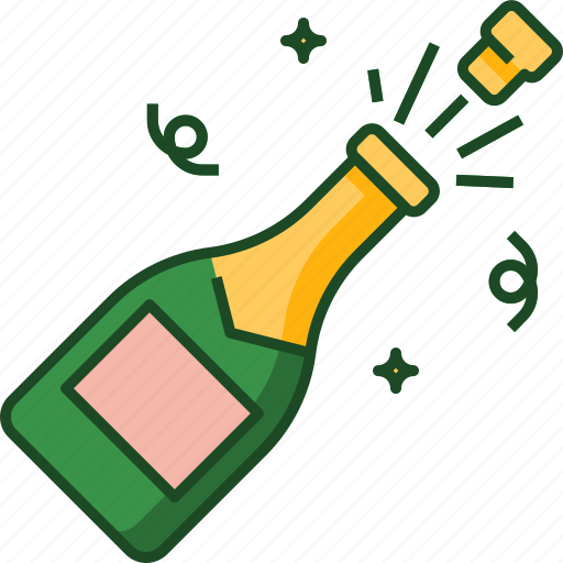 Champagne, drink, alcohol, bottle, party, celebration, beverage icon - Download on Iconfinder