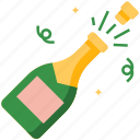 champagne, drink, alcohol, bottle, party, celebration, beverage