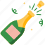 champagne, drink, alcohol, bottle, party, celebration, beverage 