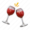 cheers, new year, 3d icom, 3d icon 