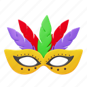 party, mask, new year, 3d icon 