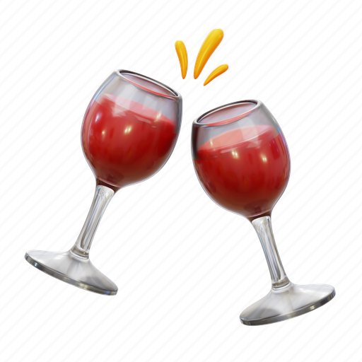 Cheers, new year, 3d icom, 3d icon 3D illustration - Download on Iconfinder