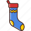 new, year, sock, party 