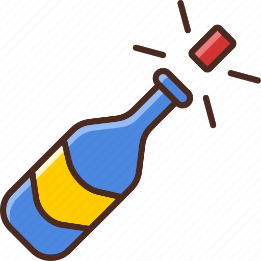 New, year, champagne, party icon - Download on Iconfinder