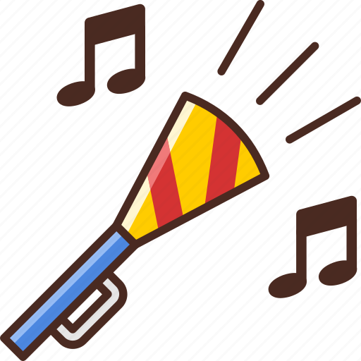 New, year, trumpet, party icon - Download on Iconfinder