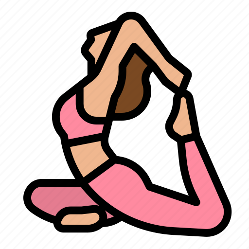 Yoga, exercise, meditation, wellness, woman icon - Download on Iconfinder