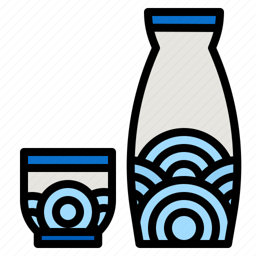 Sake, japanese, bottle, alcohol, beverage icon - Download on Iconfinder