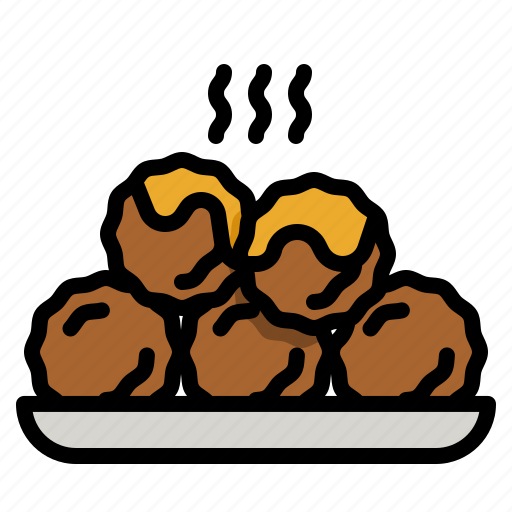 Meatball, chicken, japan, food, japanese icon - Download on Iconfinder
