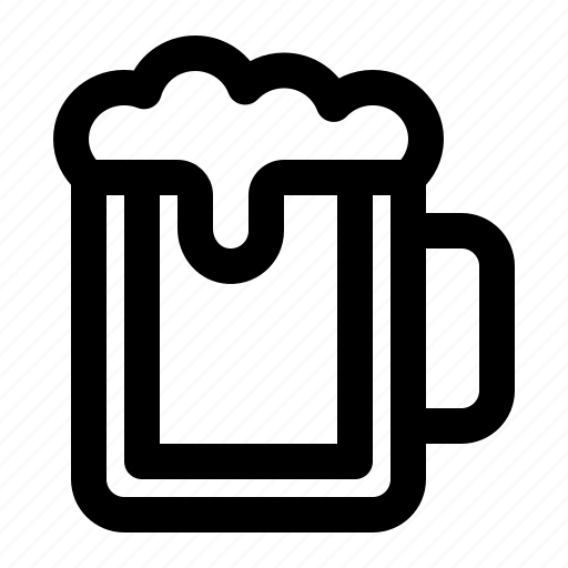 Beer, glass, mug, drink, alcohol, beverage, brew icon - Download on Iconfinder