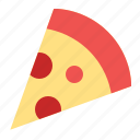 new year, party, pizza, slice