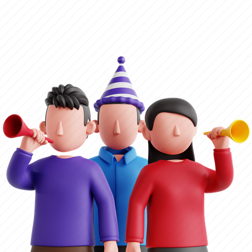 Celebration, 3d icon, 3d illustration, 3d render, event, joy, festivity 3D illustration - Download on Iconfinder