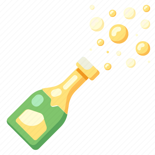 Alcohol, bottle, party, celebration, beverage, champagne, open icon - Download on Iconfinder