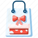 bag, gift, present, shopper, shopping, new year