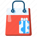 bag, gift, present, shopper, shopping, new year