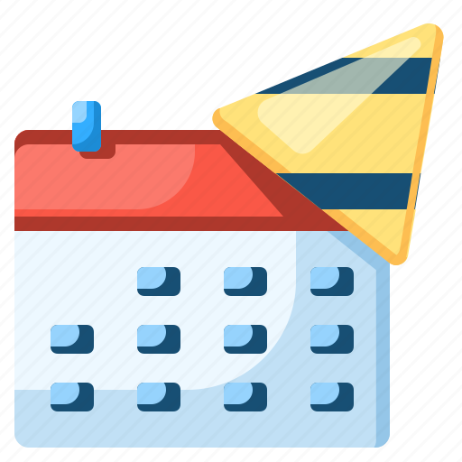 Calendar, celebration, hat, party, new year icon - Download on Iconfinder