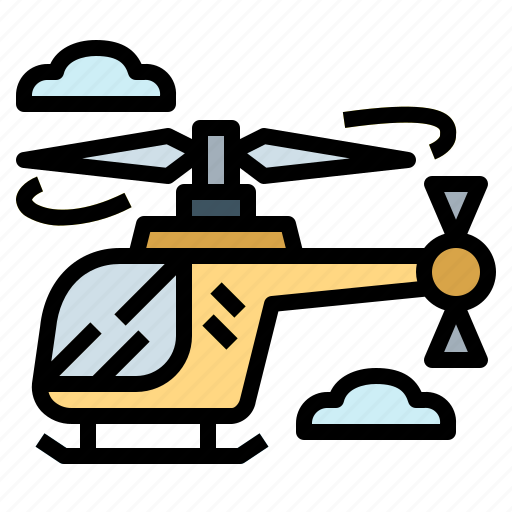 Aircraft, fly, helicopter, transportation icon - Download on Iconfinder