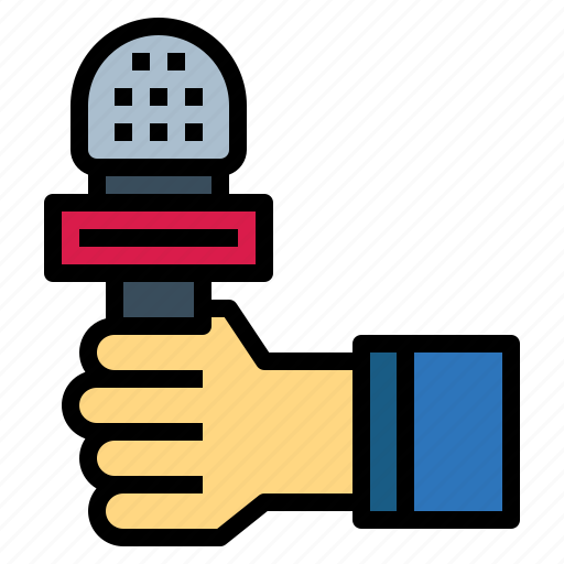 Hand, interview, mic, microphone icon - Download on Iconfinder
