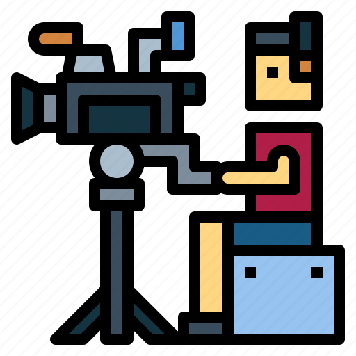 Camera, man, news, video icon - Download on Iconfinder