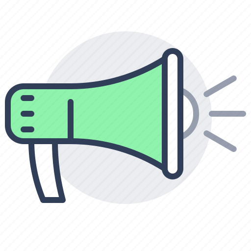 Megaphone, shout, announcement, loudspeaker, bullhorn, protest icon - Download on Iconfinder