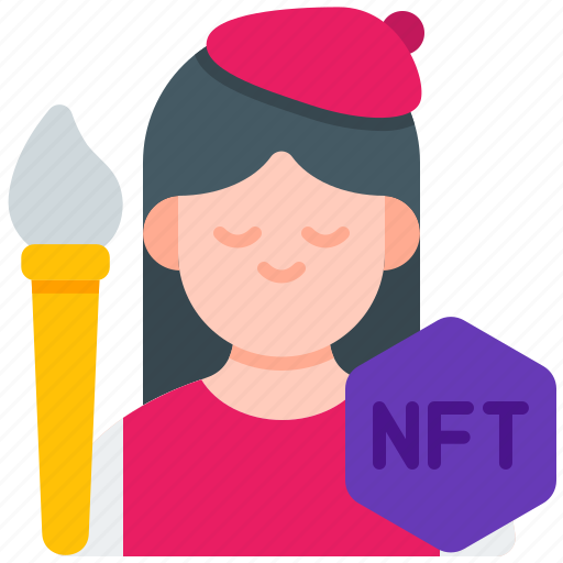 Artist, nft, non, fungible, token, blockchain, crypto icon - Download on Iconfinder