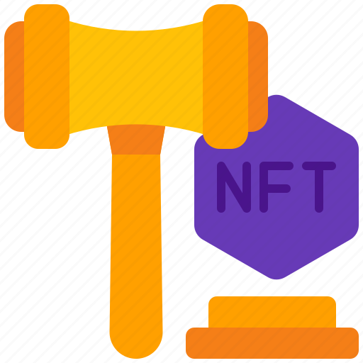Auction, nft, non, fungible, token, blockchain, crypto icon - Download on Iconfinder