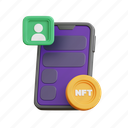 nft, app, cryptocurrency, application, currency, blockchain, bitcoin, phone 