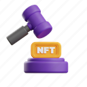 nft, bid, cryptocurrency, mallet, blockchain, crypto, currency 