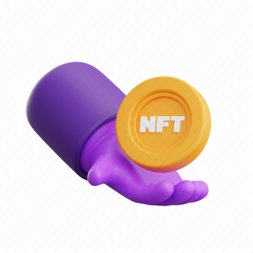 Nft, coin, dollar, cash, bitcoin, cryptocurrency, finance 3D illustration - Download on Iconfinder