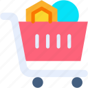 shopping, cart, trade, purchase, digital, asset, nft
