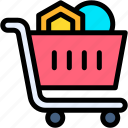 shopping, cart, trade, purchase, digital, asset, nft