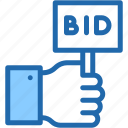 bid, auction, hand, block, chain, digital, asset