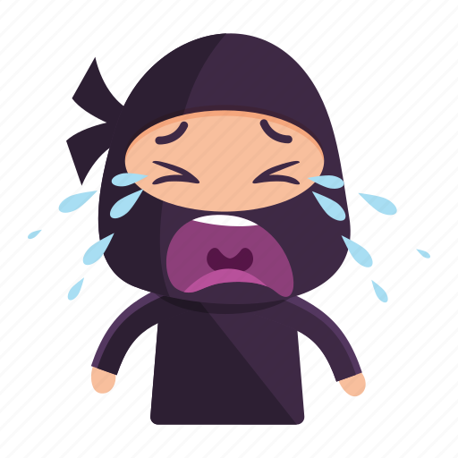 Avatar, cry, crying, emoji, emoticon, ninja icon - Download on Iconfinder