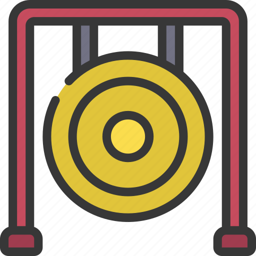 Gong, assassin, shinobi, dojo, cymbal icon - Download on Iconfinder