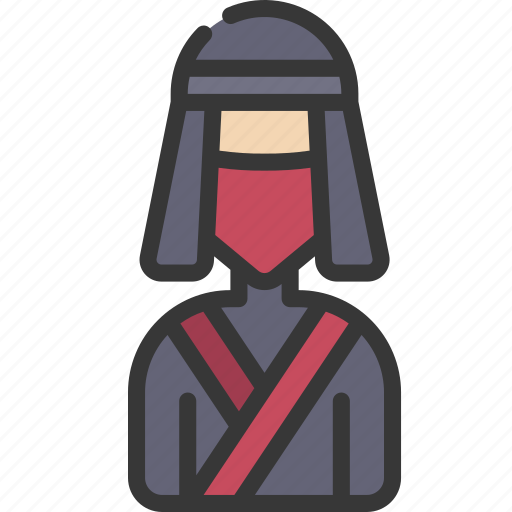 Long, mask, assassin, shinobi, warrior icon - Download on Iconfinder