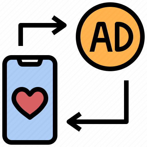 Interest, like, advertisement, smartphone, no, privacy, social media icon - Download on Iconfinder