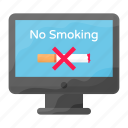 no smoking, cigarette, e cigarette, computer, prohibition, restriction