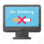 no smoking, cigarette, e cigarette, computer, prohibition, restriction 