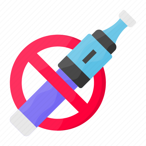 No vaping, electric cigarette, vape, prohibition, restriction, e cigarette, atomizer icon - Download on Iconfinder