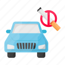 vehicle, no smoking, car, driving, illegal, smokefree, automobile