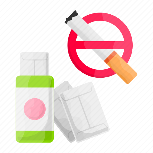 No cigarette, eat, chewing gun, prohibition, unhealthy, nicotine gum icon - Download on Iconfinder