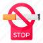 no smoking, door hanger, forbidden, electronic cigarete, warning, do not 