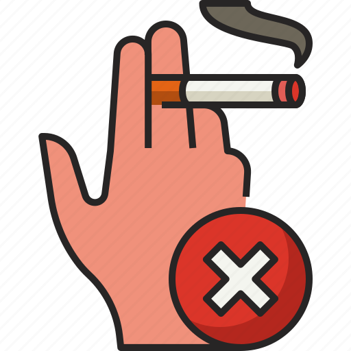 Hand, cigarette, no hand cigarette, no smoking, no tobacco, smoke, smoking icon - Download on Iconfinder